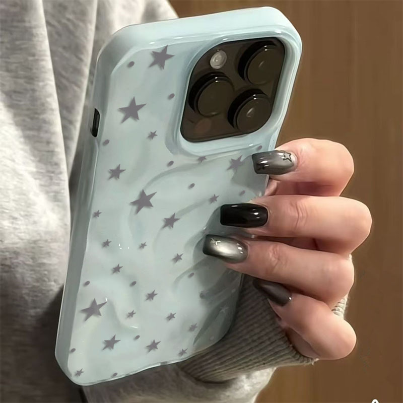 Minimalist Gray-Blue Star Wave - مراجعة Phone Cases Durable وسعره