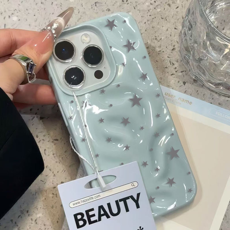 Minimalist Gray-Blue Star Wave - مراجعة Phone Cases Durable وسعره