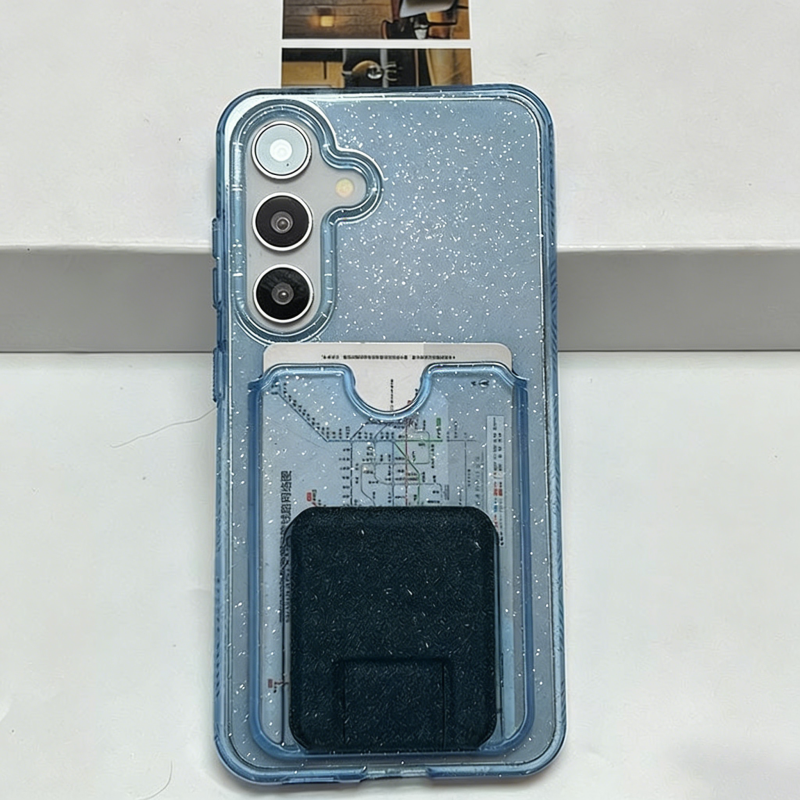 Glitter Transparent Card Walle - مراجعة Glitter Shockproof Case وسعره