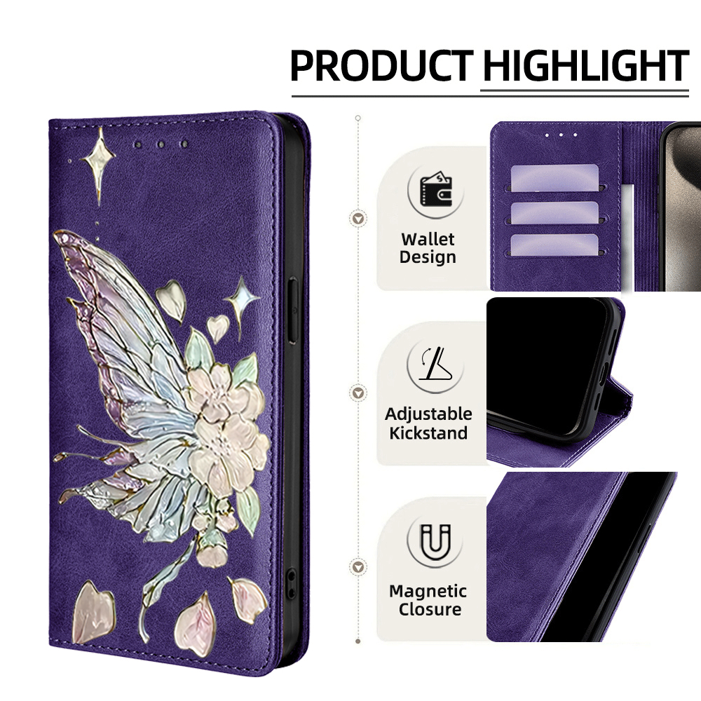 Painted Magnetic Flip Leather  - مراجعة Phone Cases Samsung S25 Ultra وسعره