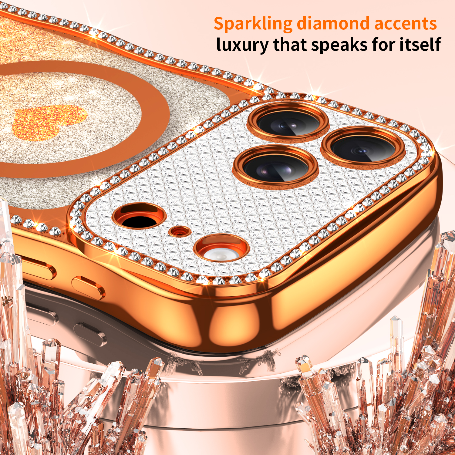 Electroplating TPU Cover For i - مراجعة Glitter Shockproof Case وسعره